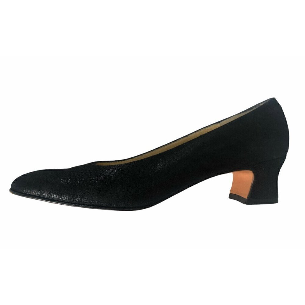 Salvatore Ferragamo Black Sparkle 2" Heels 6.5 AAA - Picture 11 of 12